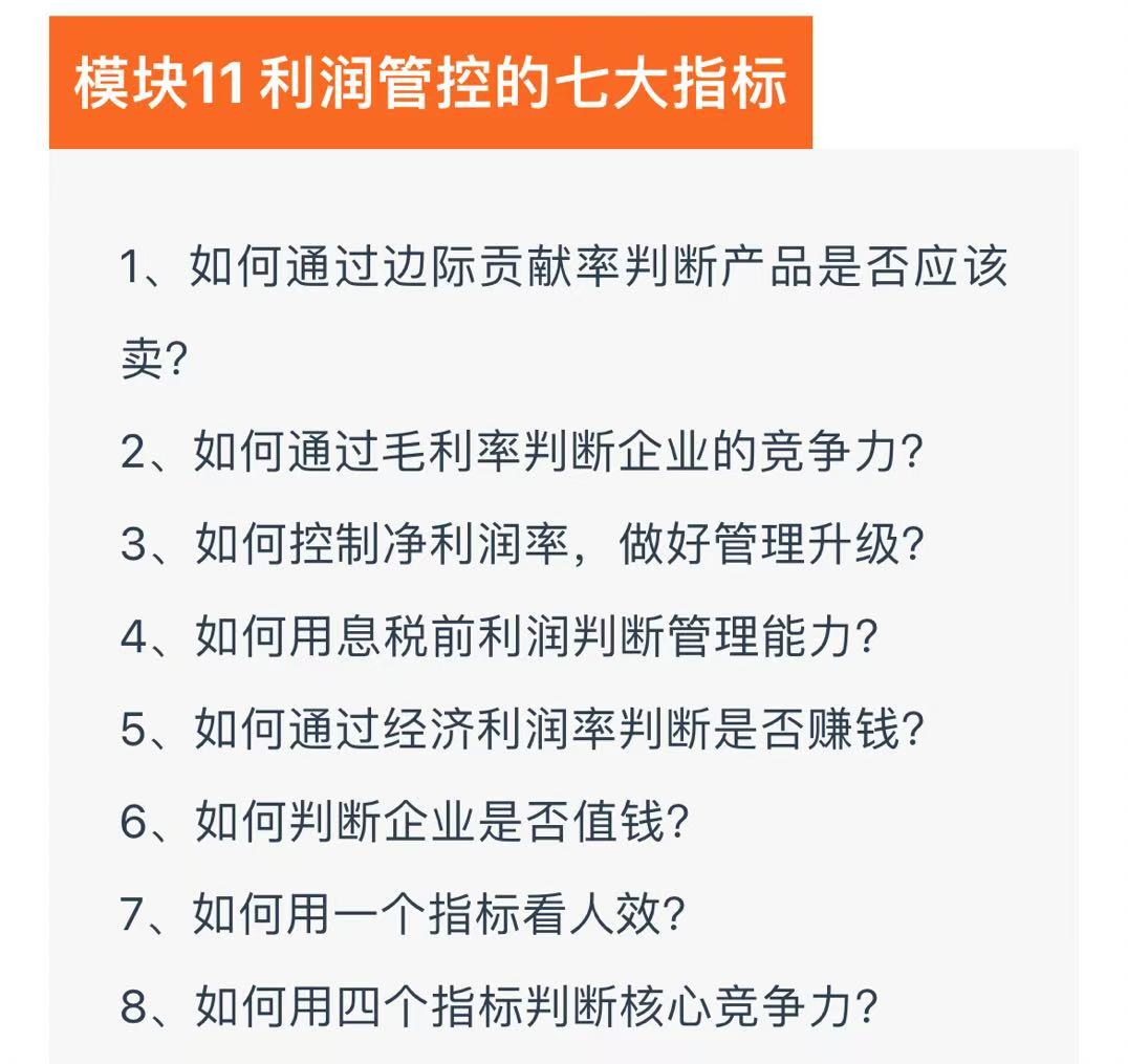 老板利润管控